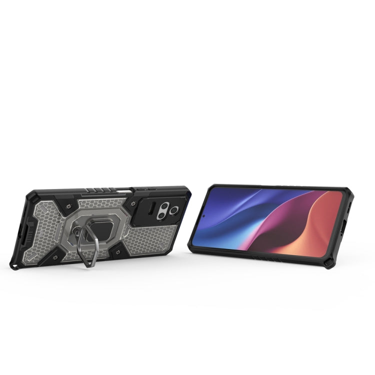 For Xiaomi Redmi K40S Space PC+TPU Shockproof Phone Case with Ring Holder
