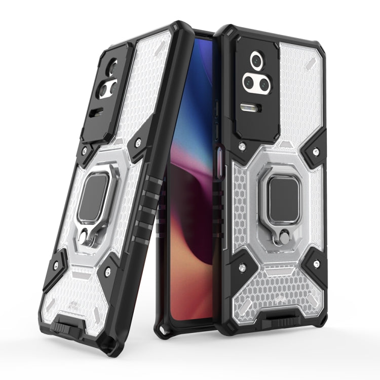 For Xiaomi Redmi K50 Pro Space PC+TPU Shockproof Phone Case with Ring Holder