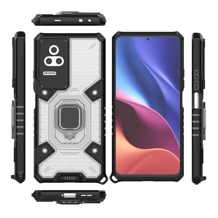 For Xiaomi Redmi K50 Pro Space PC+TPU Shockproof Phone Case with Ring Holder