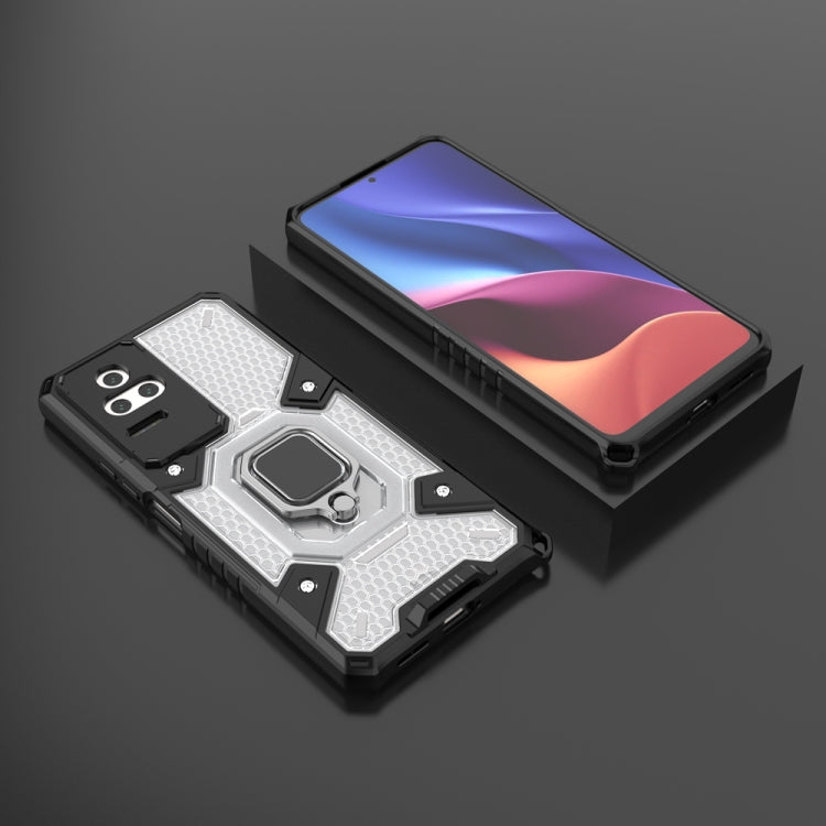 For Xiaomi Redmi K50 Pro Space PC+TPU Shockproof Phone Case with Ring Holder