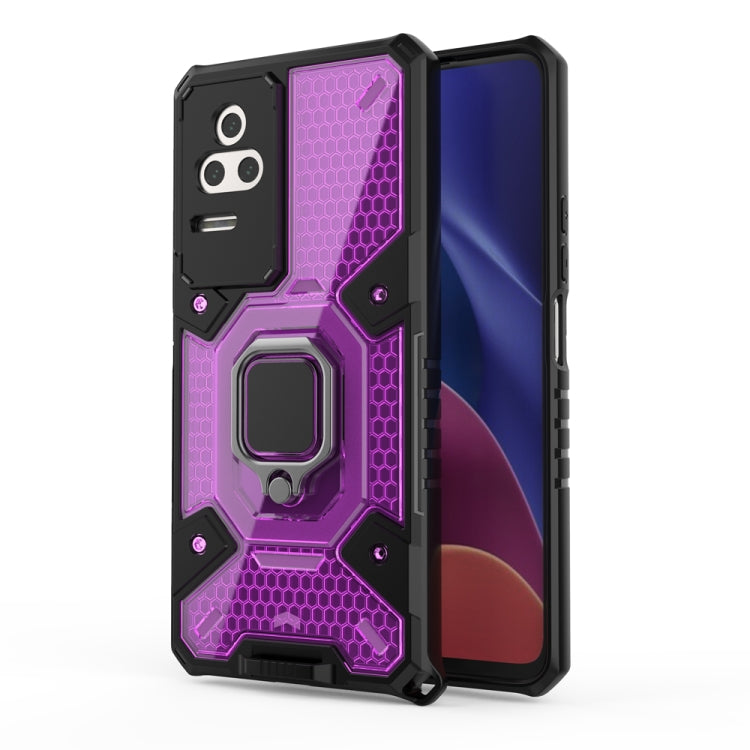For Xiaomi Redmi K50 Pro Space PC+TPU Shockproof Phone Case with Ring Holder