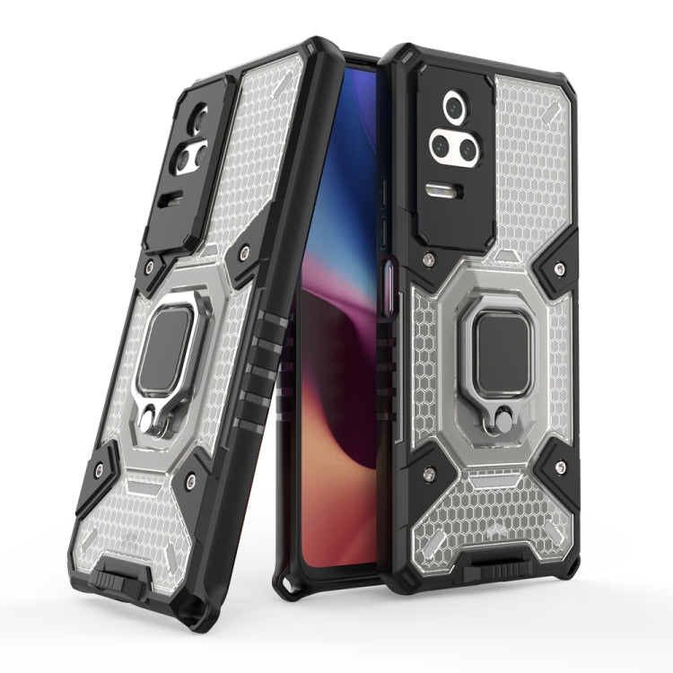 For Xiaomi Redmi K50 Pro Space PC+TPU Shockproof Phone Case with Ring Holder