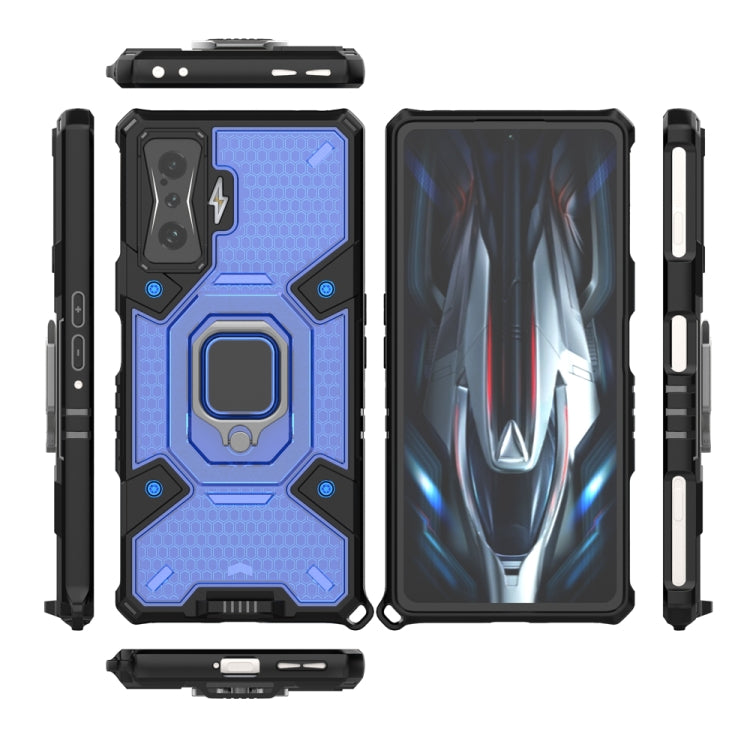 For Xiaomi Redmi K50 Gaming Space PC+TPU Shockproof Phone Case with Ring Holder