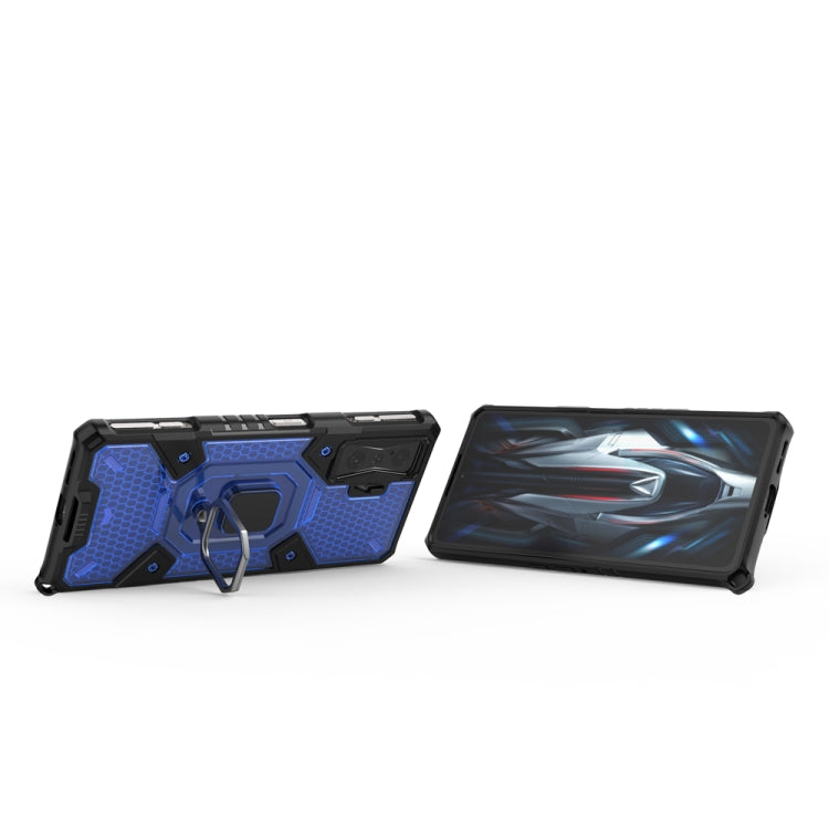 For Xiaomi Redmi K50 Gaming Space PC+TPU Shockproof Phone Case with Ring Holder