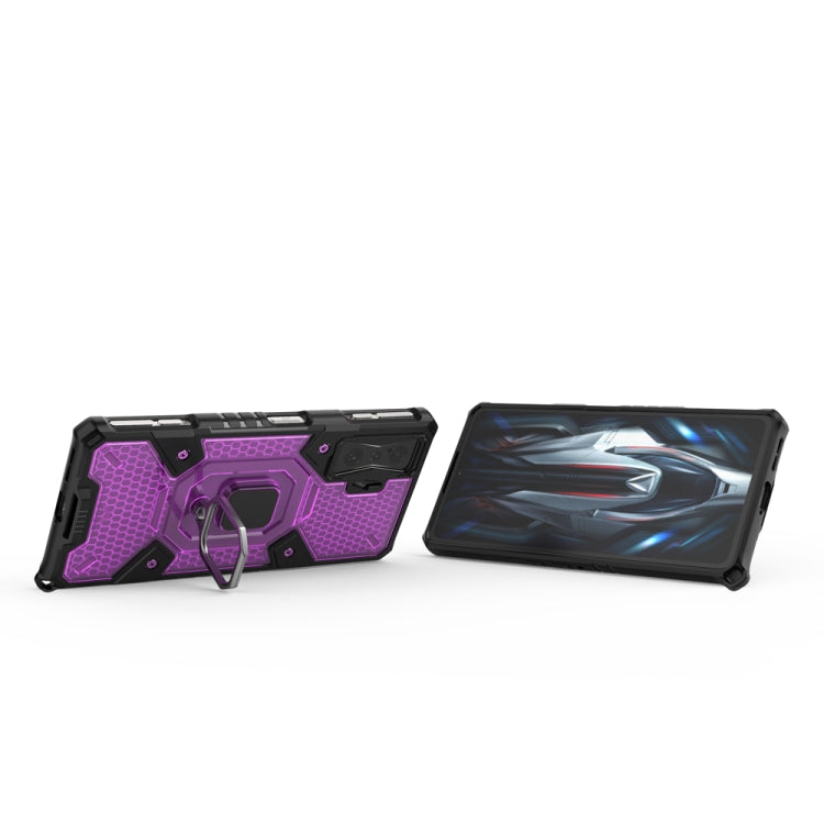 For Xiaomi Redmi K50 Gaming Space PC+TPU Shockproof Phone Case with Ring Holder