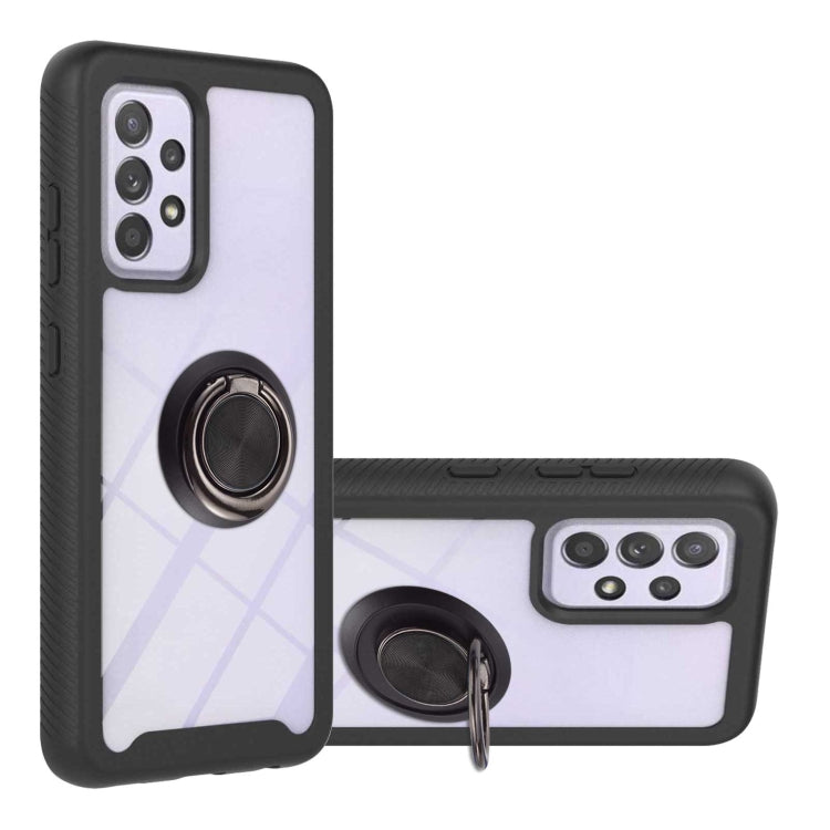 For Samsung Galaxy A33 5G Shockproof PC + TPU Phone Case with Ring Holder