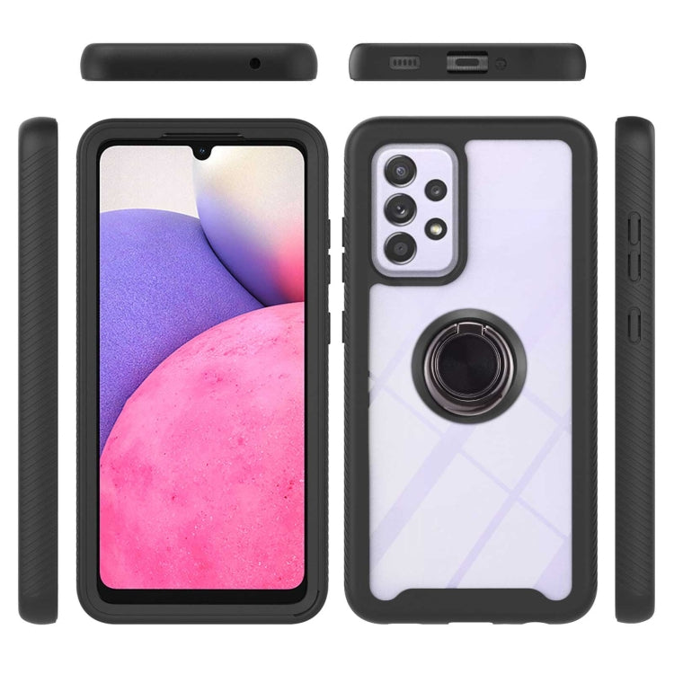 For Samsung Galaxy A33 5G Shockproof PC + TPU Phone Case with Ring Holder