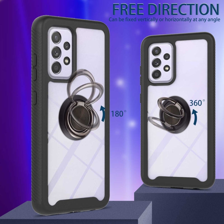 For Samsung Galaxy A33 5G Shockproof PC + TPU Phone Case with Ring Holder