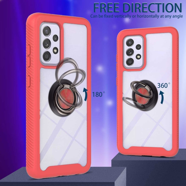 For Samsung Galaxy A33 5G Shockproof PC + TPU Phone Case with Ring Holder