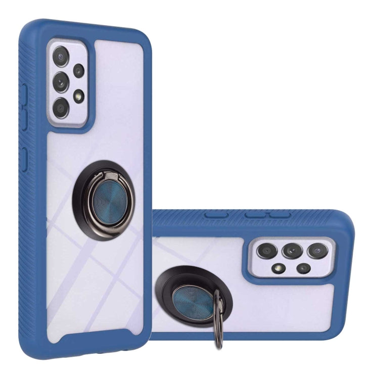 For Samsung Galaxy A33 5G Shockproof PC + TPU Phone Case with Ring Holder