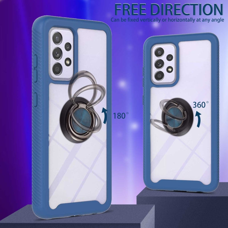 For Samsung Galaxy A33 5G Shockproof PC + TPU Phone Case with Ring Holder