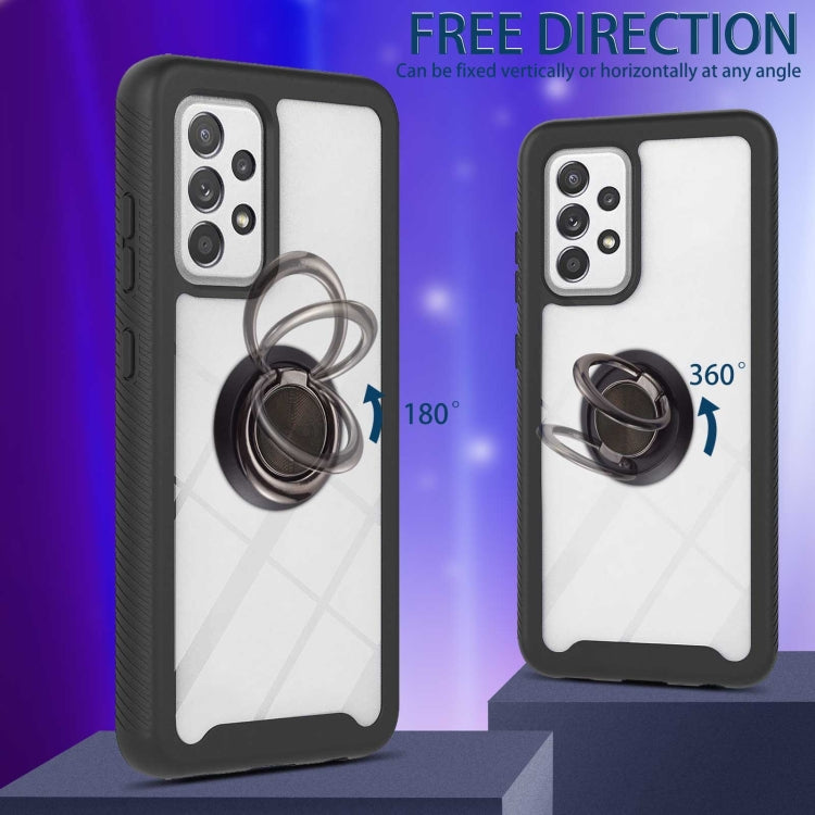 For Samsung Galaxy A53 5G Shockproof PC + TPU Phone Case with Ring Holder