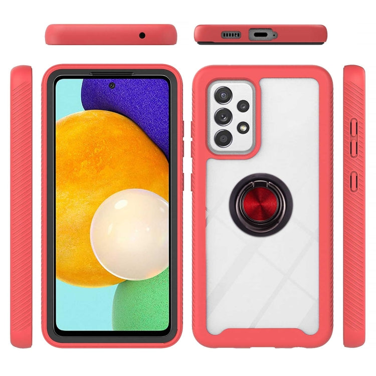 For Samsung Galaxy A53 5G Shockproof PC + TPU Phone Case with Ring Holder