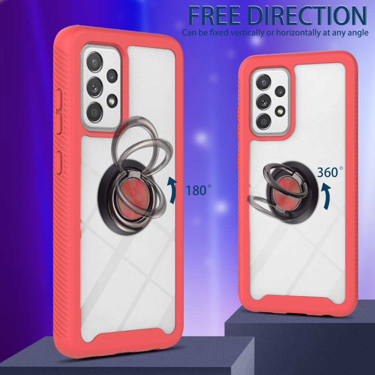 For Samsung Galaxy A53 5G Shockproof PC + TPU Phone Case with Ring Holder