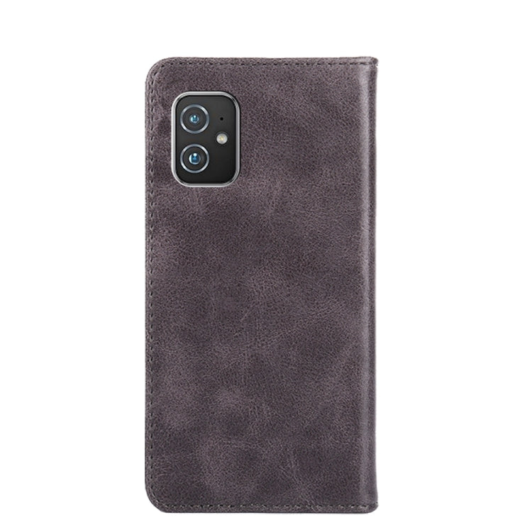 For Asus ZenFone 8 ZS590KS Non-Magnetic Retro Texture Leather Phone Case