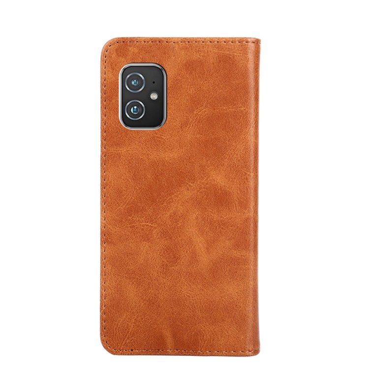 For Asus ZenFone 8 ZS590KS Non-Magnetic Retro Texture Leather Phone Case