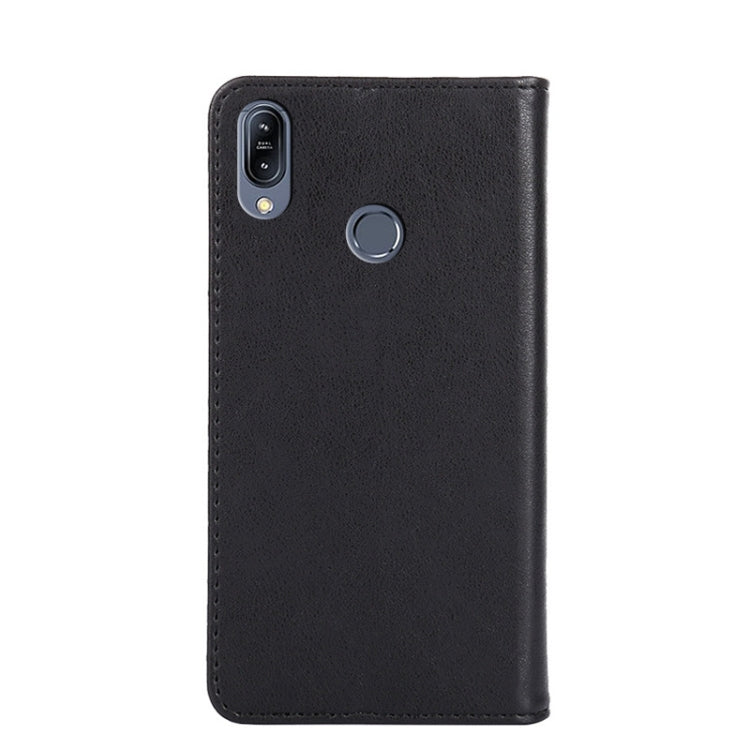 For Asus Zenfone Max M2 ZB633KL Non-Magnetic Retro Texture Leather Phone Case