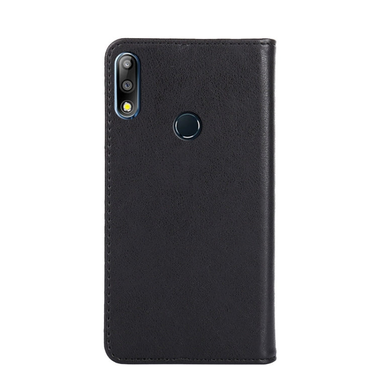 For Asus Zenfone Max Pro M2 ZB631KL Non-Magnetic Retro Texture Leather Phone Case