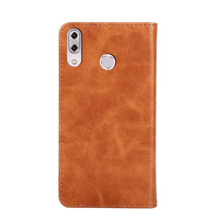 For Asus Zenfone Max Plus M2 ZB634KL Non-Magnetic Retro Texture Leather Phone Case