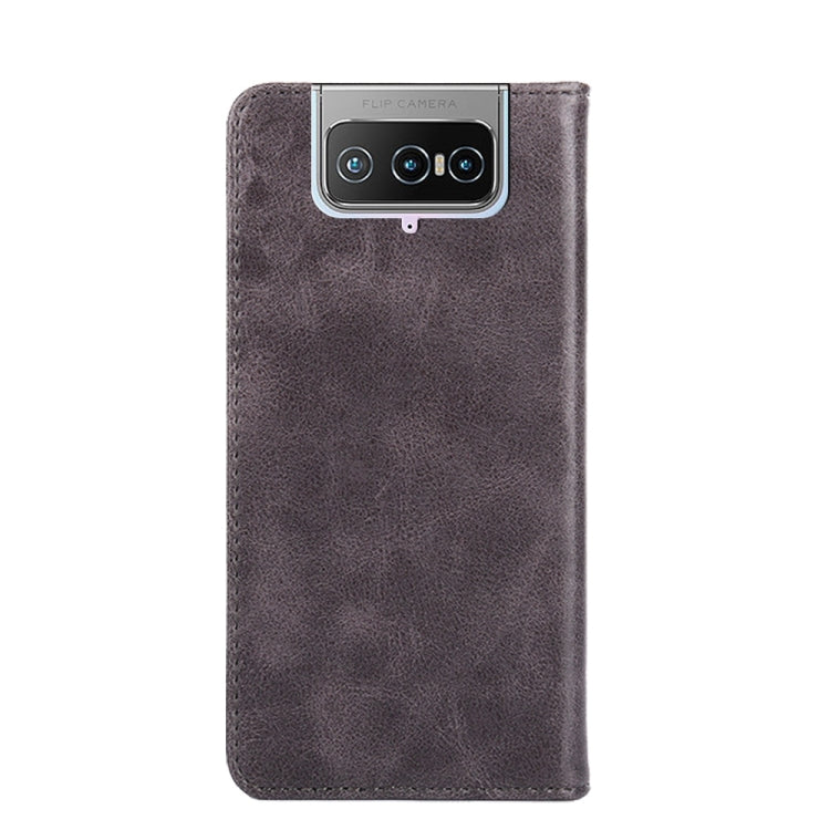 For Asus Zenfone 7 / 7 Pro Non-Magnetic Retro Texture Leather Phone Case