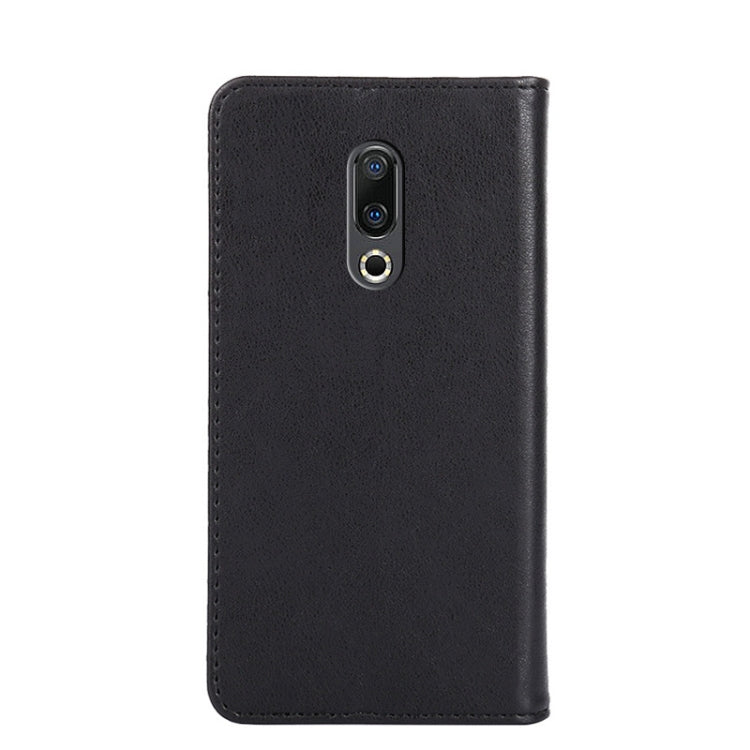 For Meizu 16 / 16 Plus Non-Magnetic Retro Texture Leather Phone Case