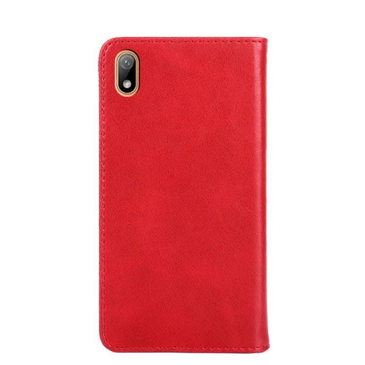 For Huawei Y5 2019 / Honor 8S Non-Magnetic Retro Texture Leather Phone Case