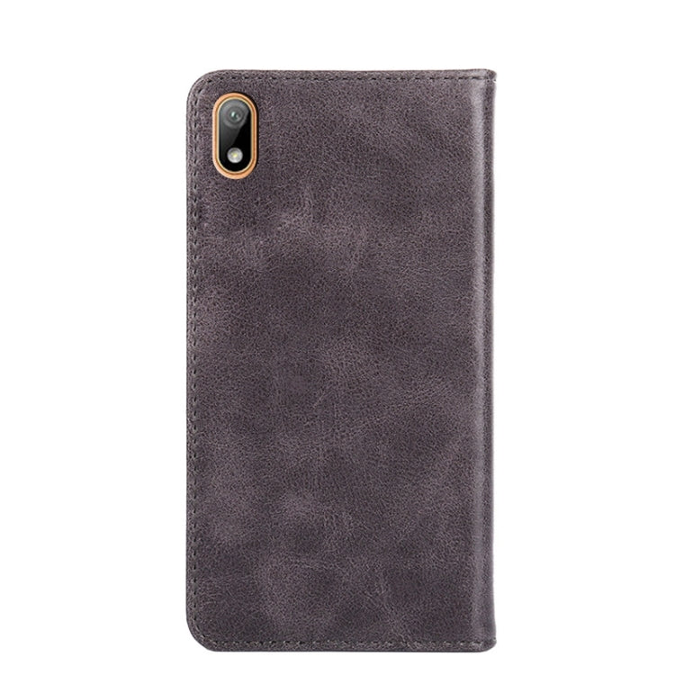 For Huawei Y5 2019 / Honor 8S Non-Magnetic Retro Texture Leather Phone Case