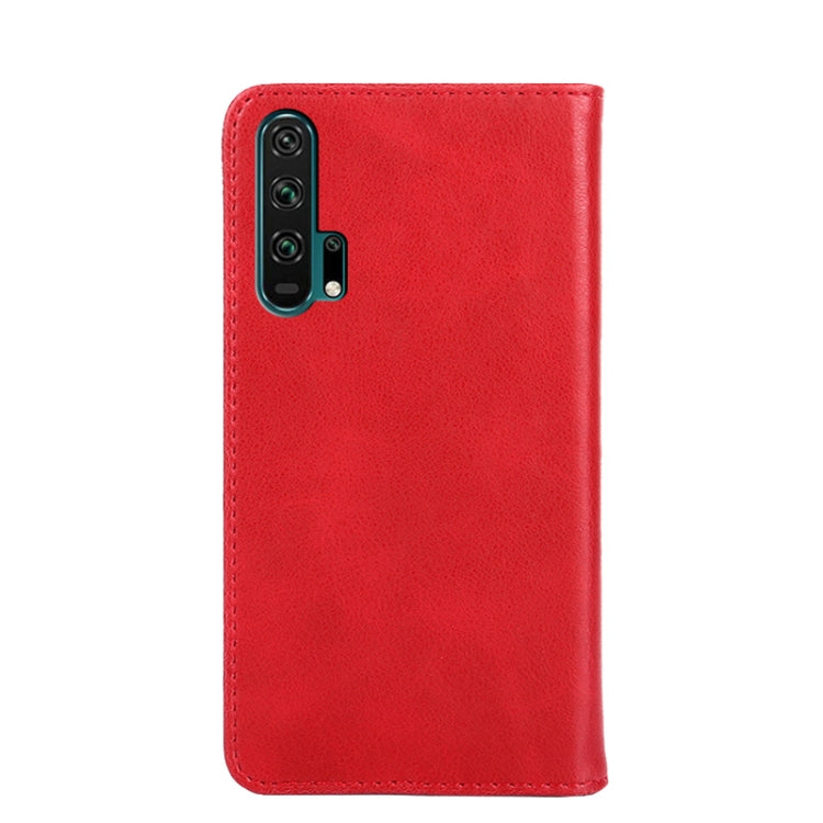 For Honor 20 Pro Non-Magnetic Retro Texture Leather Phone Case