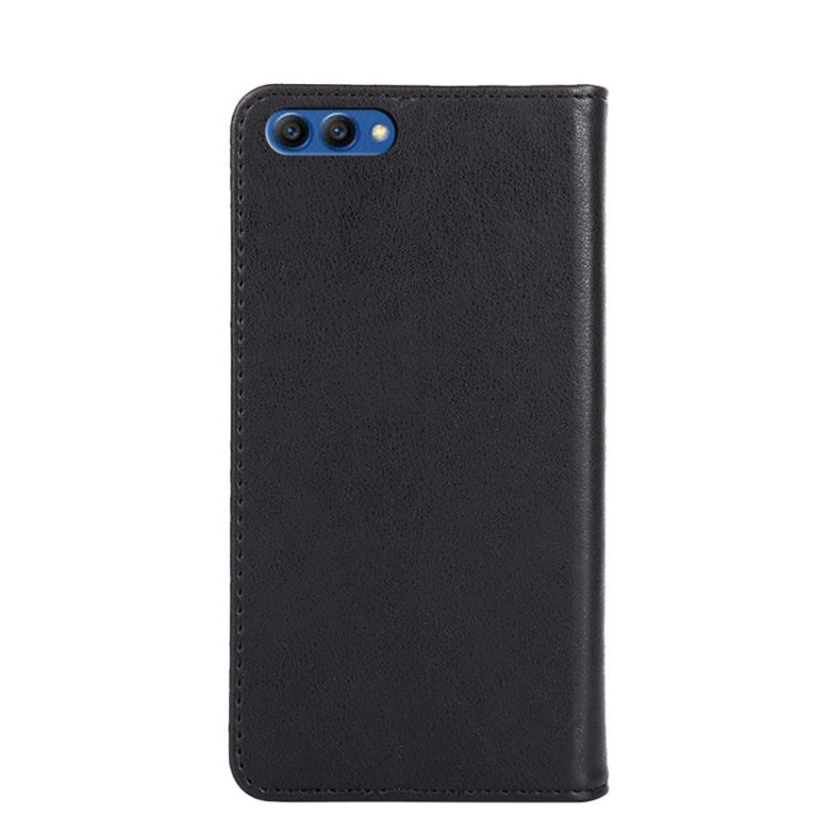 For Honor View 10 Non-Magnetic Retro Texture Leather Phone Case