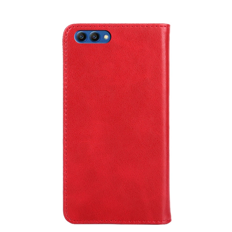 For Honor View 10 Non-Magnetic Retro Texture Leather Phone Case