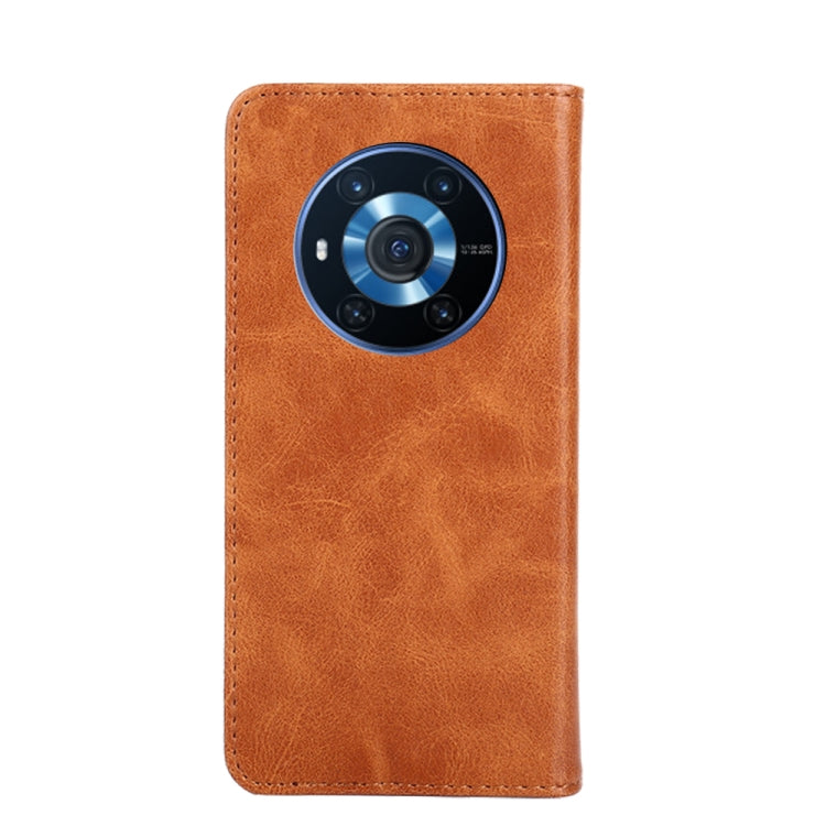For Honor Magic3 Non-Magnetic Retro Texture Leather Phone Case