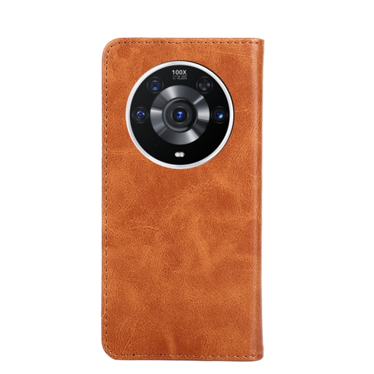 For Honor Magic3 Pro Non-Magnetic Retro Texture Leather Phone Case
