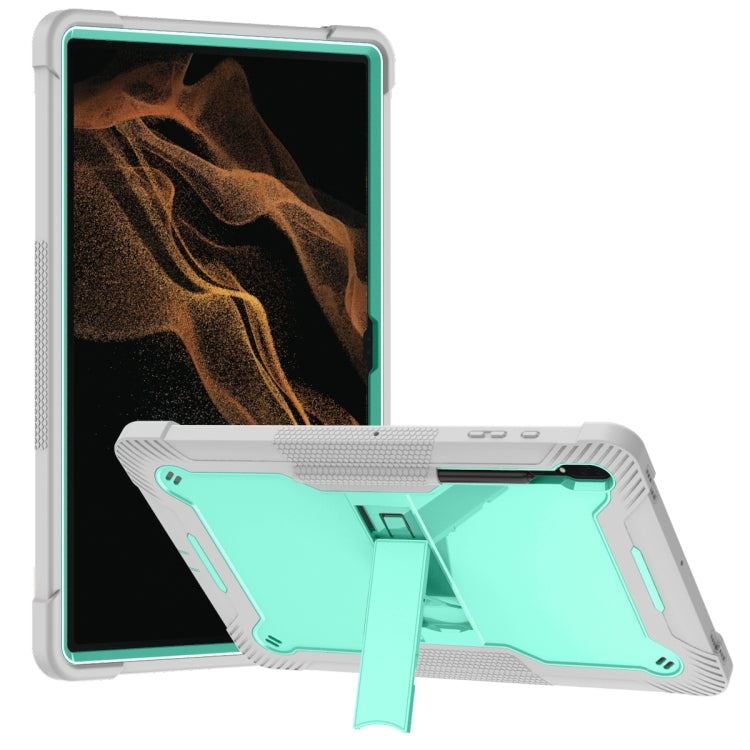 For Samsung Galaxy Tab S8 Ultra Silicone + PC Shockproof Protective Tablet Case