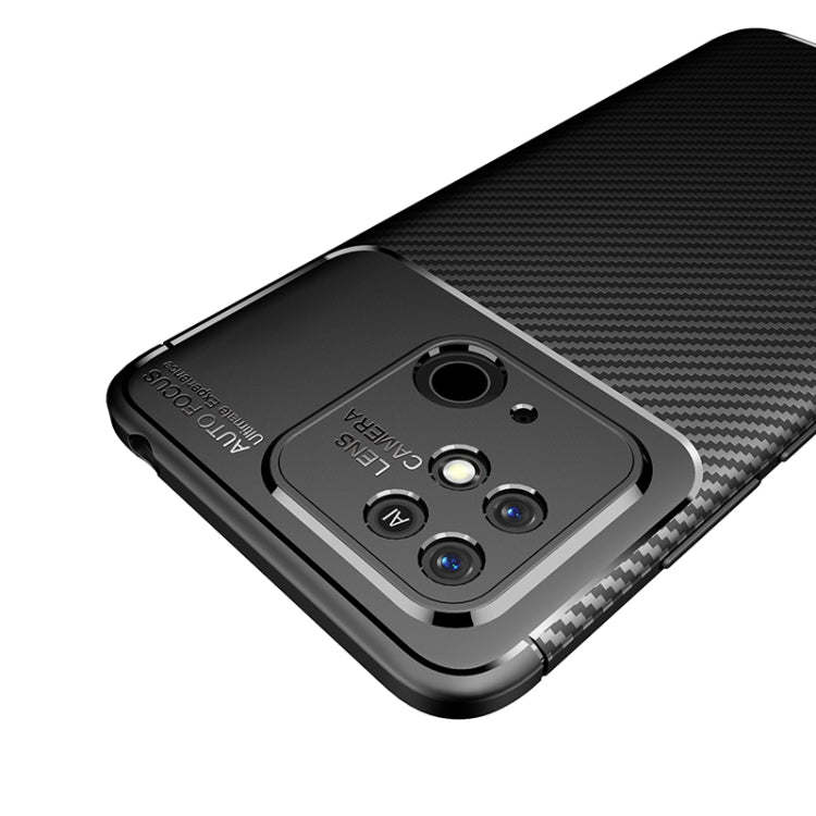 For Xiaomi Redmi 10C Carbon Fiber Texture Shockproof TPU Phone Case