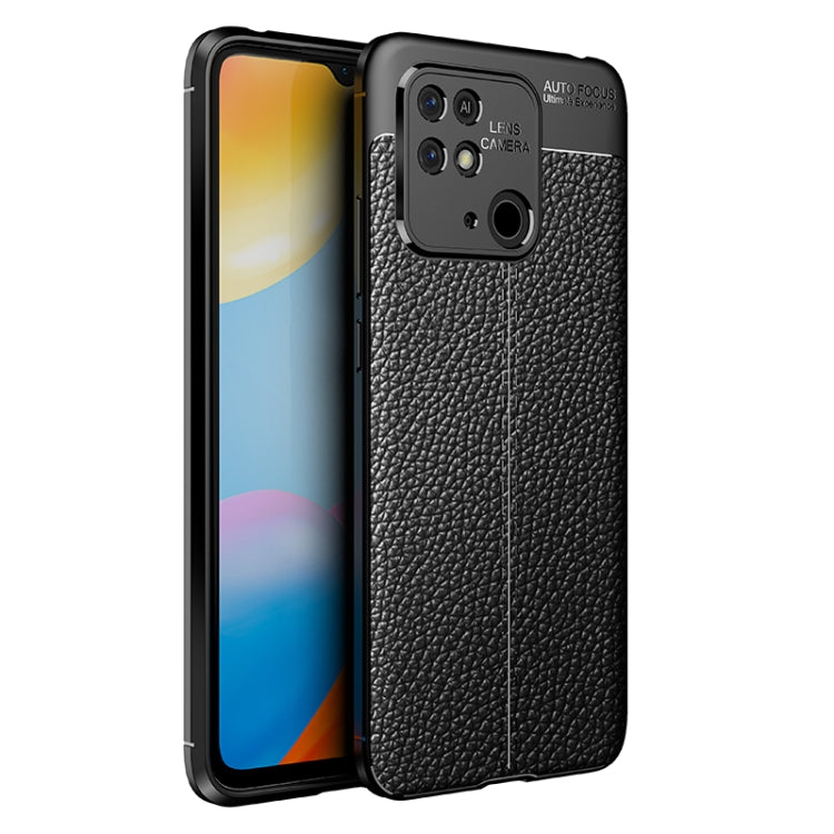 For Xiaomi Redmi 10C Litchi Texture TPU Shockproof Phone Case