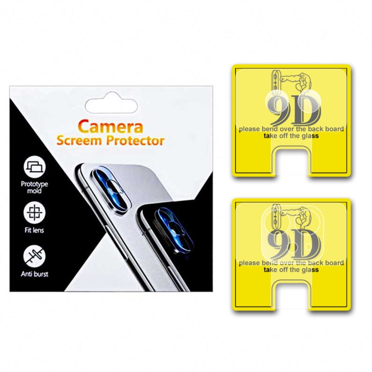 For iPhone 11 9D Transparent Rear Camera Lens Protector Tempered Glass Film Combination Packages
