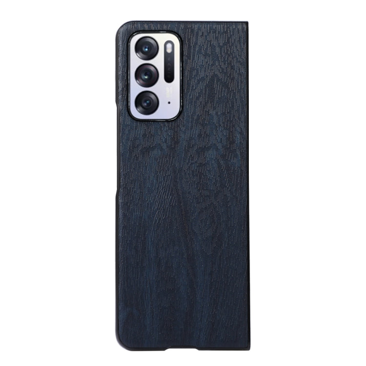 For OPPO Find N Wood Texture PU Phone Case
