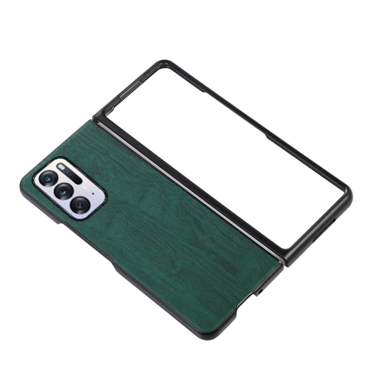 For OPPO Find N Wood Texture PU Phone Case