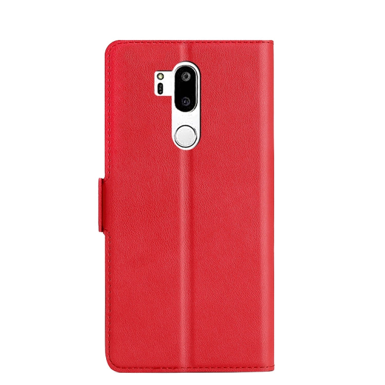 For LG G7 Ultra-thin Voltage Side Buckle PU + TPU Leather Phone Case