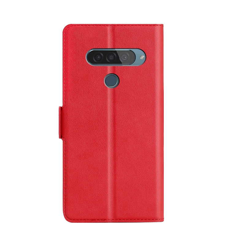 For LG G8S ThinQ Ultra-thin Voltage Side Buckle PU + TPU Leather Phone Case