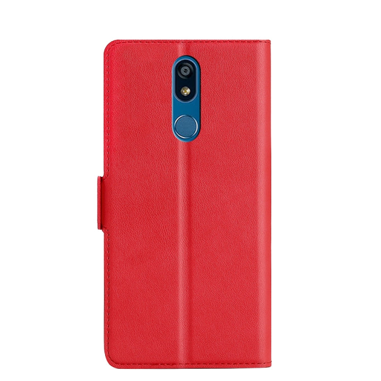For LG K40 Ultra-thin Voltage Side Buckle PU + TPU Leather Phone Case