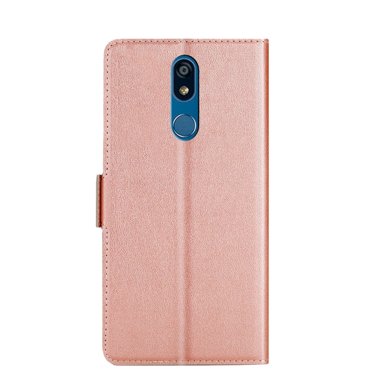 For LG K40 Ultra-thin Voltage Side Buckle PU + TPU Leather Phone Case