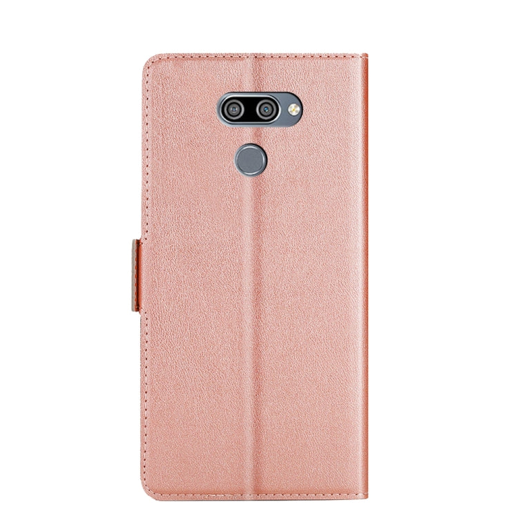 For LG K50 Ultra-thin Voltage Side Buckle PU + TPU Leather Phone Case