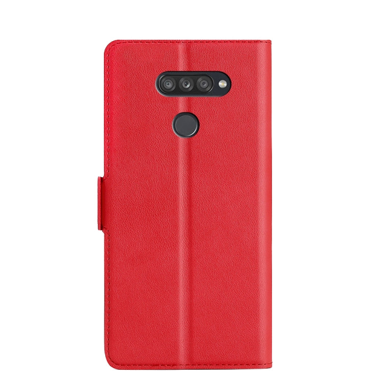 For LG K50S Ultra-thin Voltage Side Buckle PU + TPU Leather Phone Case