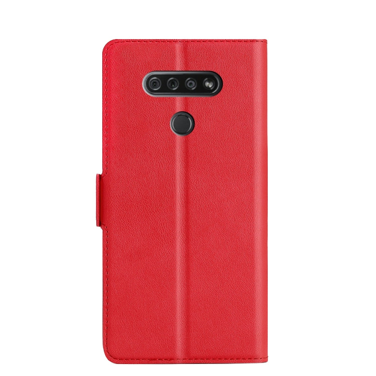 For LG K51 Ultra-thin Voltage Side Buckle PU + TPU Leather Phone Case