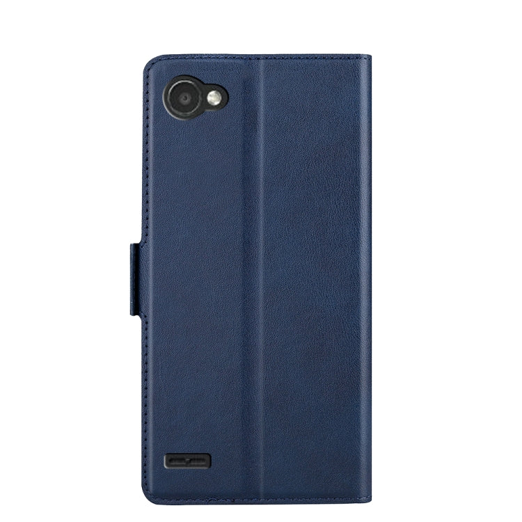 For LG Q6 Ultra-thin Voltage Side Buckle PU + TPU Leather Phone Case