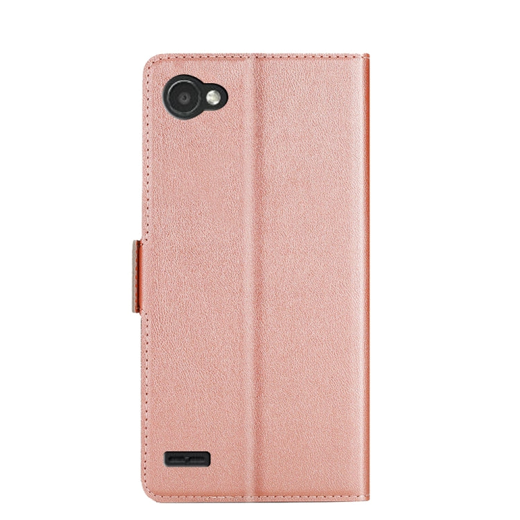 For LG Q6 Ultra-thin Voltage Side Buckle PU + TPU Leather Phone Case