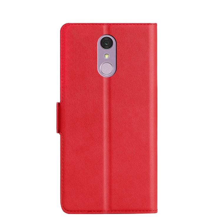For LG Q7 Ultra-thin Voltage Side Buckle PU + TPU Leather Phone Case