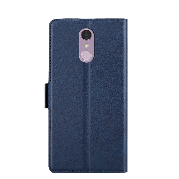 For LG Q7 Ultra-thin Voltage Side Buckle PU + TPU Leather Phone Case