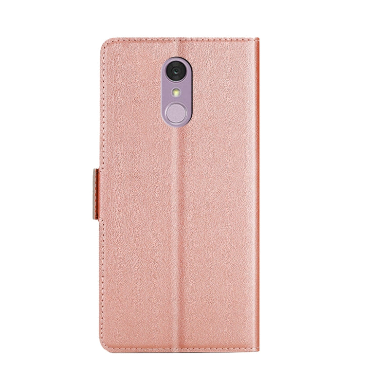 For LG Q7 Ultra-thin Voltage Side Buckle PU + TPU Leather Phone Case